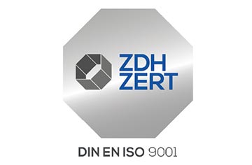 Seit 2008 sind wir nach der DIN EN ISO 9001 zertifiziert.